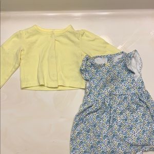 Dress and sweater matching set